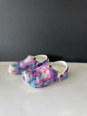 Crocs Classic Clog Tie Dye linen multicolor Men 5 Women 7